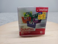 Package of 10 Imation Neon Diskettes IBM Form...
