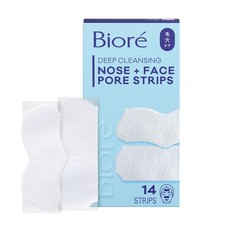 Biore Blackhead Remover Pore Strips, Deep Cleansing, Nose Face, 14 ct
