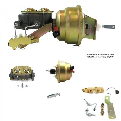 1967-1969 Chevy Camaro FW Mount Pwr 8'' Dual Brake Booster Kit LS Disc / Drum 