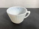 Vintage MacBeth-Evans Petalware teacup in Monax white opalescent depression