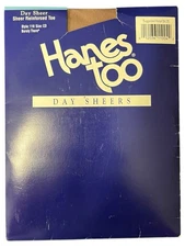 Hanes Too Day Sheer Pantyhose Size CD Barely There Sheer Style 116 Vintage