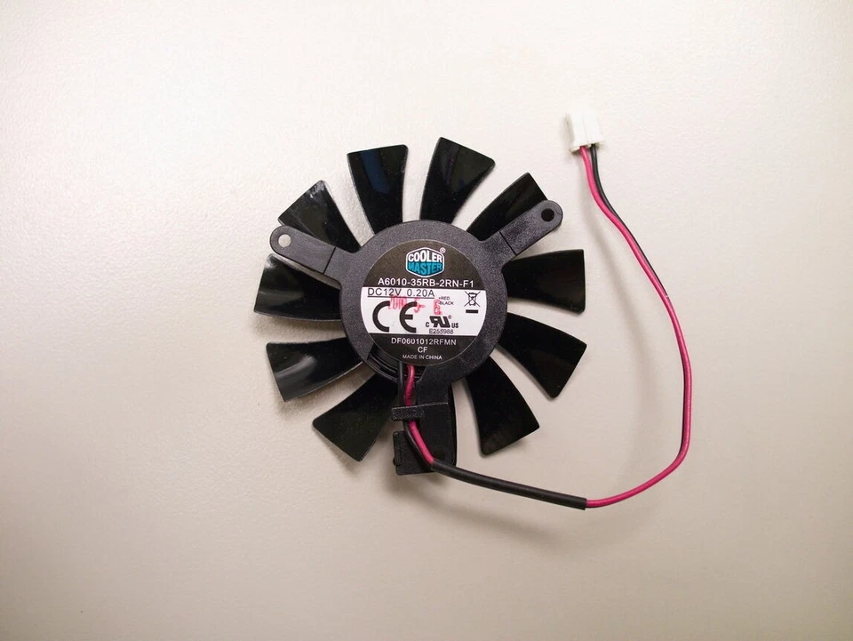 Cooler Fan For XFX HD5570 5670 6570 6670 GT240 DF0601012RFMN 55mm Graphics Card - Image 2 of 3