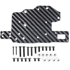 MORFUM RC Car Carbon Fiber ESC Mounting Fixing Plate ESC Mount Plate ESC Brac...