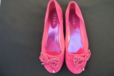 New Girls Fuchsia Dress Ballet Flat Shoes Youth Size: 9-4 US