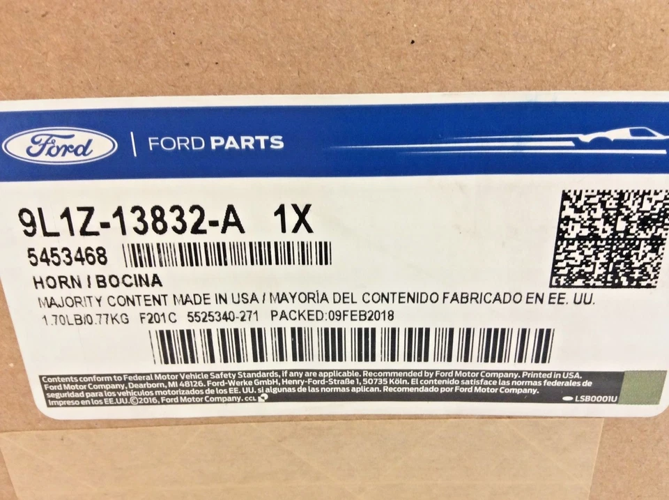 2007 - 2017 Ford Expedition Lincoln Navigator низкий и высокий шаг гудок новый от оригинального производителя - Изображение 4 из 4