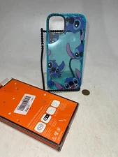 Jowhep iPhone 14 Plus cell Phone Case Blue Disney Stitch