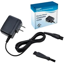 HQRP AC Adapter / Charger + Brush for Philips Norelco Series Shavers [UL Listed]