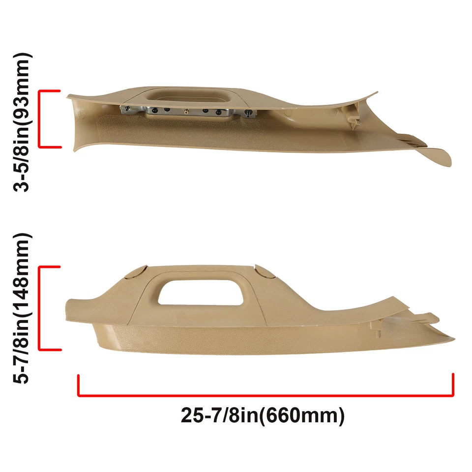 FOR 2011-16 Ford F250 F350 F450 F550 Super Duty Right A Pillar Handle Tan Trim - Image 4 of 4
