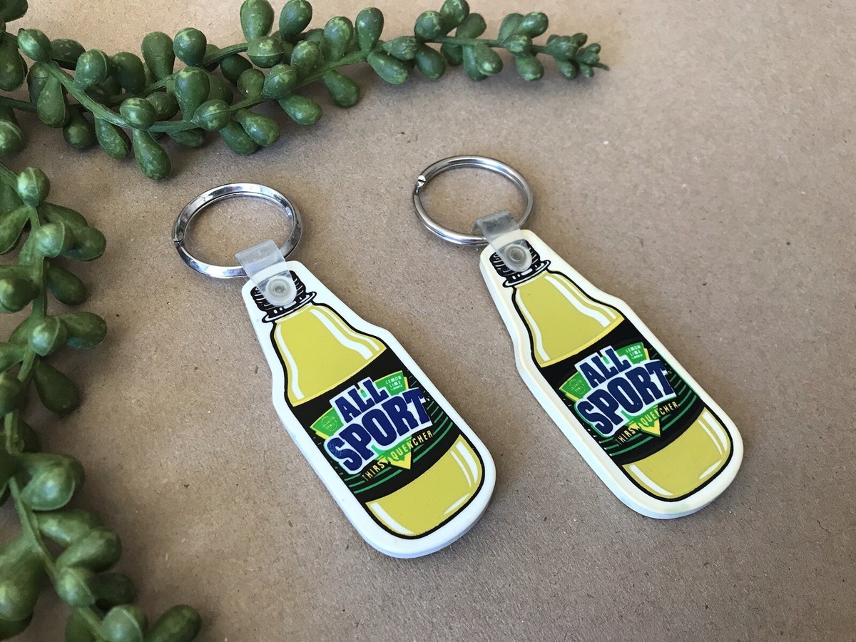 小物 KEY CHAIN VINTAGE Vintage 90s All Sport Thirst Quencher Drink Promo Keychains ~Set