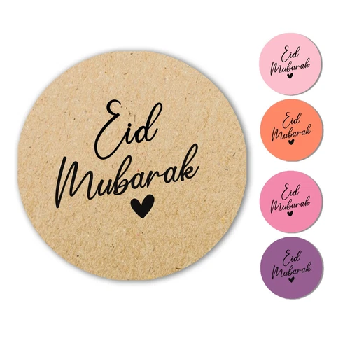 Eid Mubarak Aufkleber Muslim Feier Paisley Ramandan Kareen Gefallen 35 oder 24  - Bild 1 von 19