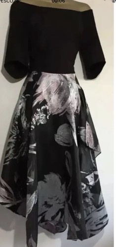 Stunning Coast Tilda Black Silver Jacquard Midi Occasion Dress Size 18/16 BNWT - Picture 3 of 6