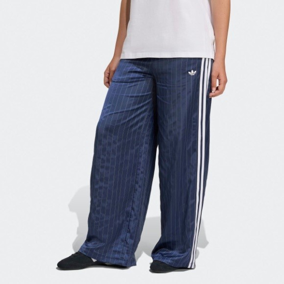Adidas Pin Stripe Satin Pants Womens - Night Indigo / KD2296