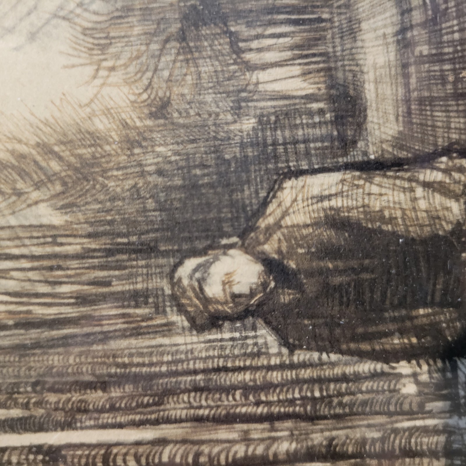 Vincent Van Gogh signed Vincent lower left etching Frame24x28 ...