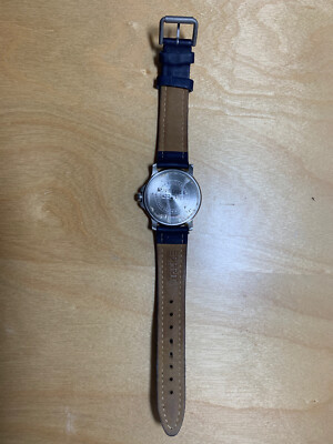 Exc Cond** Vintage Esprit Jump Hour Quartz Blue Dial 1607 Watch 