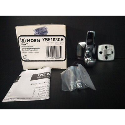 MOEN Voss Double Robe Hook in Chrome YB5103CH