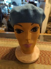 Excellent Condition Beret 100 French Wool Beret Blue