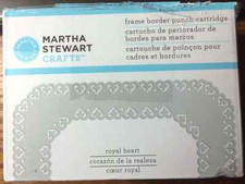 Martha Stewart Crafts Frame Border Punch Cartridge Royal Heart- New