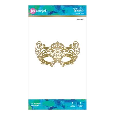 Spellbinders Glimmer Heißfolienstempel - Geheimnis volle Maske