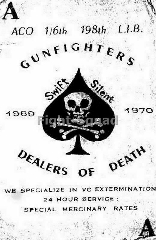 Vietnam War Picture Photo Kill Card Dealers of Death Gunfighters 2339