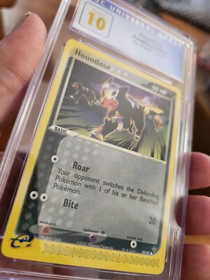 POP 8) CGC 10 PRISTINE Houndour 2003 Pokemon Card 59/97 EX Dragon