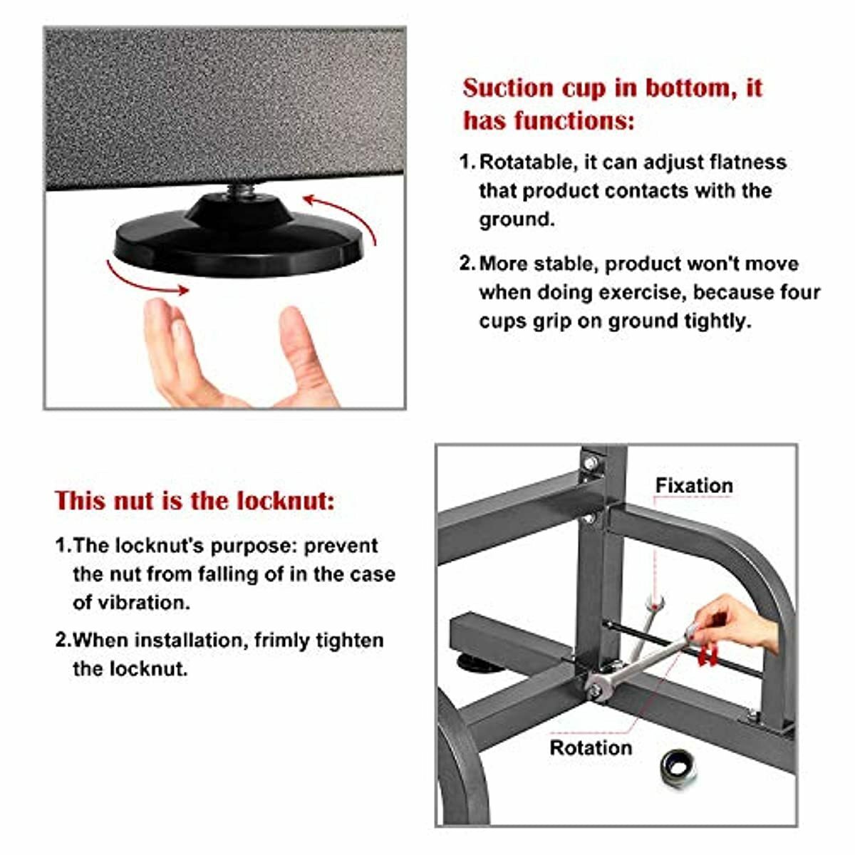 Lot De 2 Fixations Multi-prises Fitness Reality Pour Barres De Dips - Noir, Poids 14.84 Lbs, Neuf