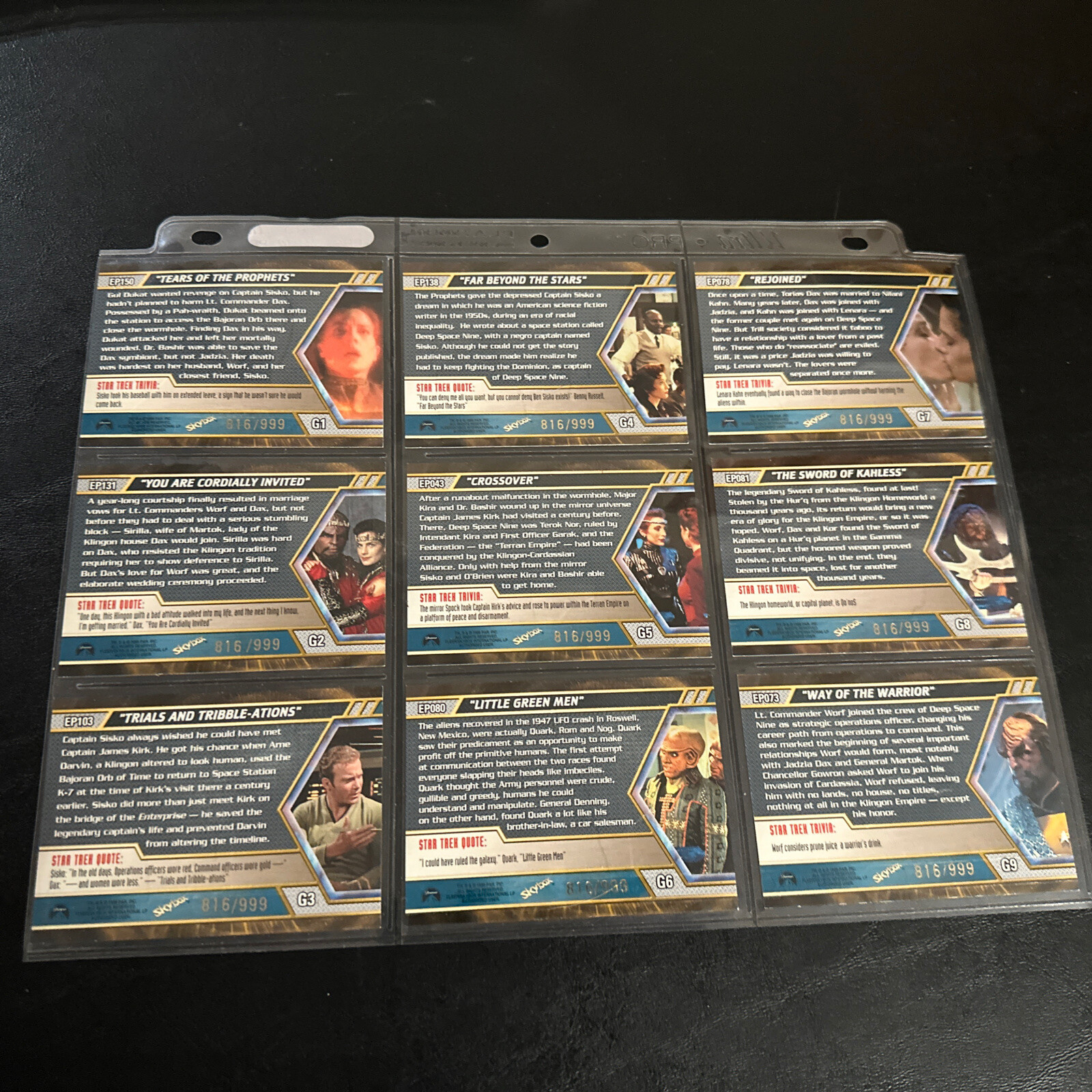 1999 Star Trek Deep Space Nine Memories from the Future DS9 Complete Master Set - Picture 17 of 24