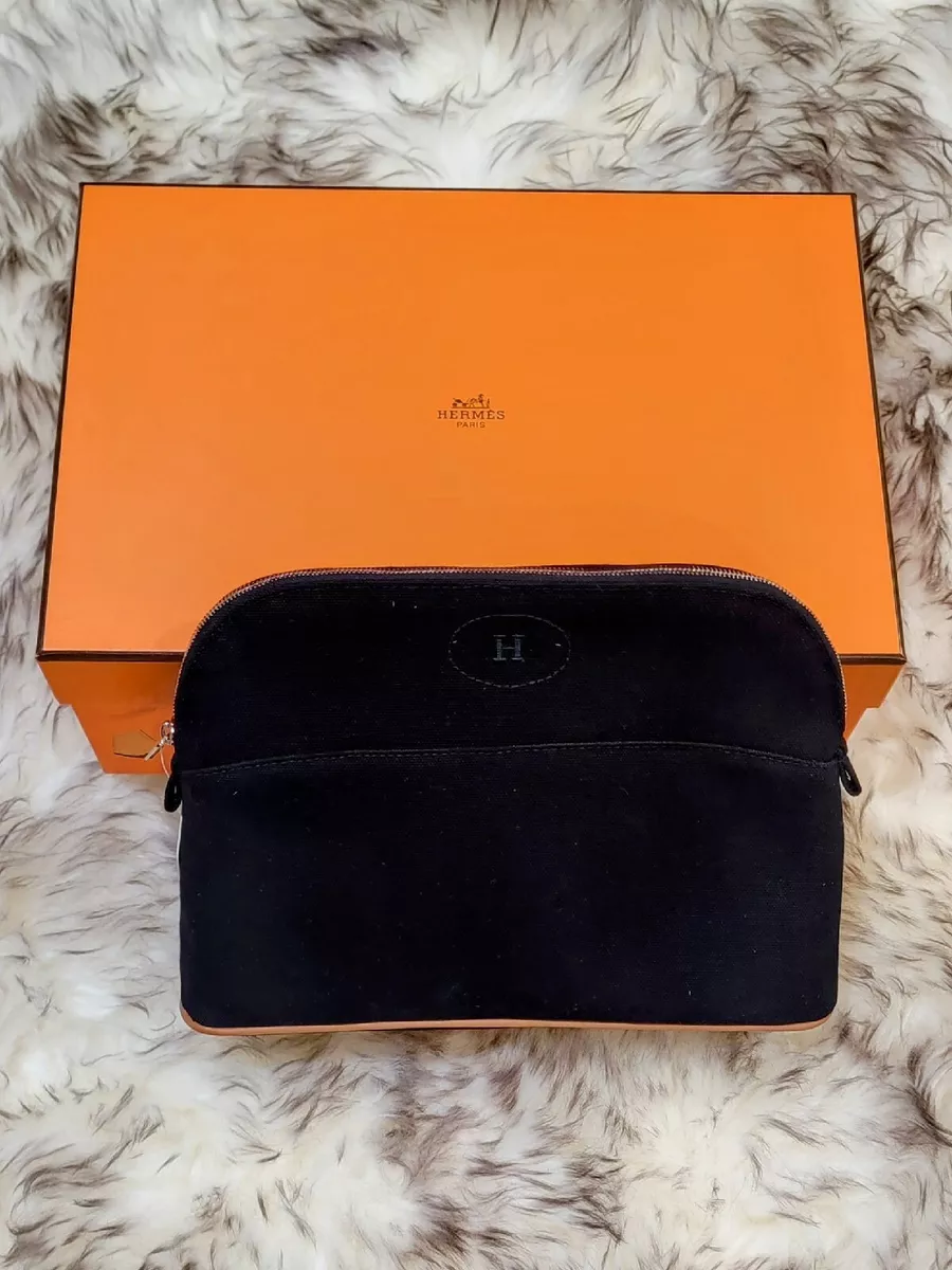 SUPER RARE Hermes Bolide Clutch Case, Tousse de Voyage Black Noir BNIB  BRAND NEW