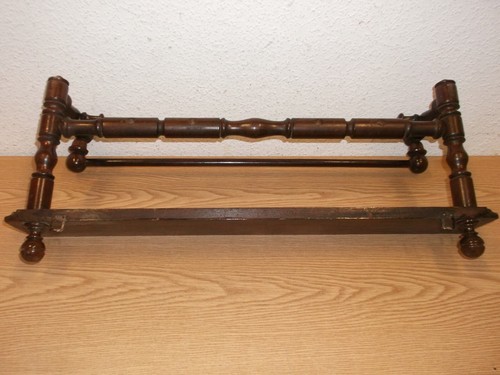 20s 30s Wall Shelf Wood Turned 20s 30s Vintage Antique Art Nouveau Style - Picture 7 of 9