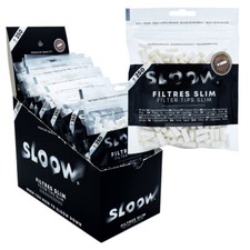 4500 SLOOW Papier Slim Filter 6mm Eindrehfilter Zigarettenfilter Drehfilter