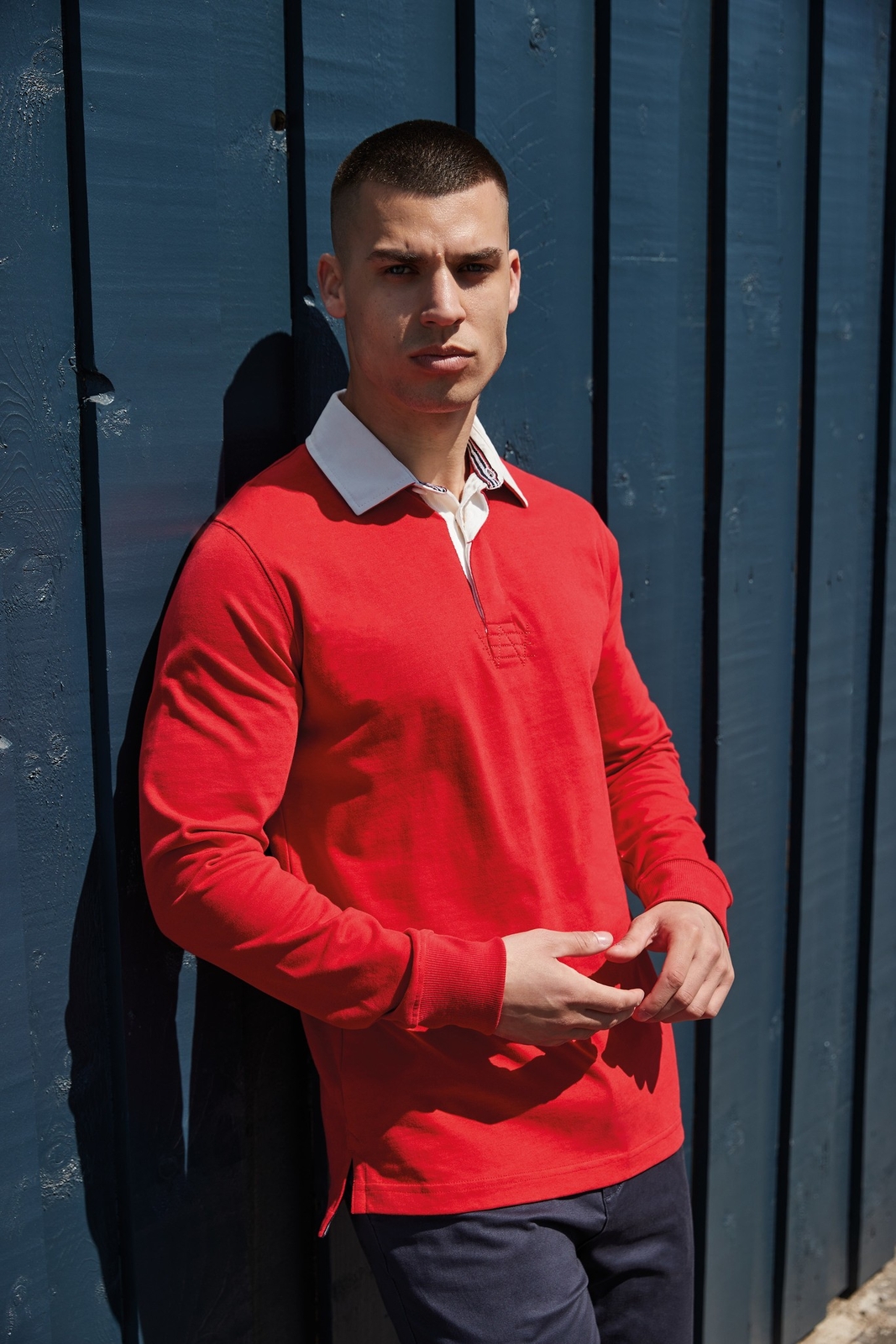 FILA Camicia Rugby Front Row Premium Superfit senza etichette (FR104) T shirt manica lunga