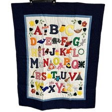 RT IMPORTS INC Quilted Baby Wall Hanging Decor Baby Crib Quilt 42" X 51.5" New