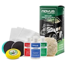 Novus Plastic Polish Golf Club +Cart Scratch Removal/Polish Kit Golfing Care Kit