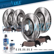 Front & Rear Brake Rotors Ceramic Pads Kit for 2003 - 2011 Ford Crown Victoria