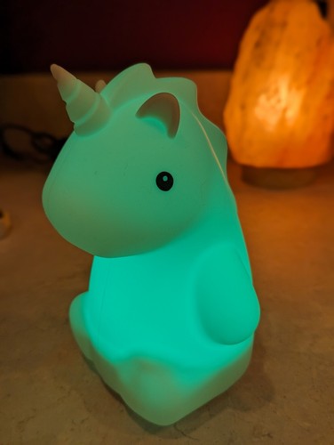 LED Kids Night Light Unicorn BPA Free Rechargeable Soft Touch 4 Hours