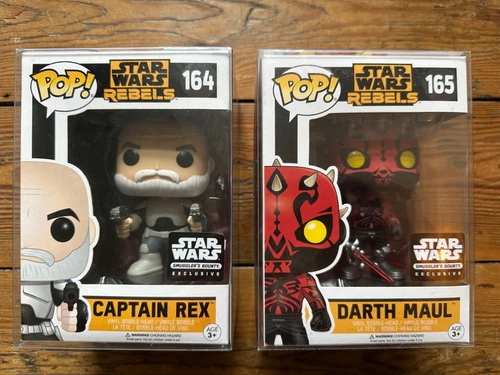 Funko Pop! Star Wars: Rebels #164 Capt. Rex + #165 Darth Maul (Smugglers Bounty)
