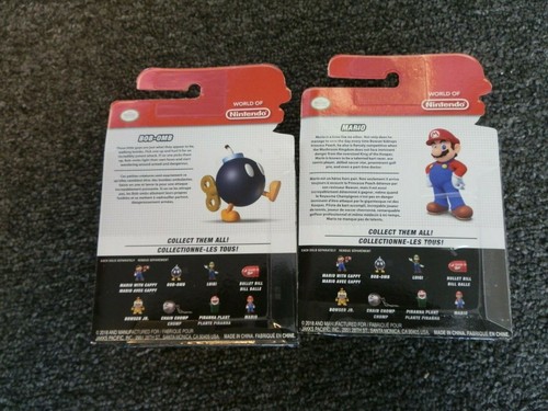 2 Jakks Pacific World Of Nintendo Super Mario Ser 3-1 Figur 2,5" Mario&BOB-OMB - Bild 3 von 4