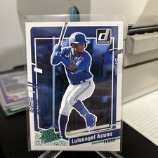 2023 Donruss Baseball Rated Prospect Base #86 Luisangel Acuna - Texas Rangers