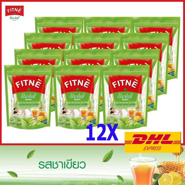 12X Fitne Detox Herbal Slimming Green Tea Infusion Weight Loss Diet