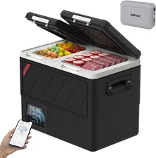 Setpower DT45 Dual Zone 12V  Freezer Portable Freezer with PG216 Mobile Power