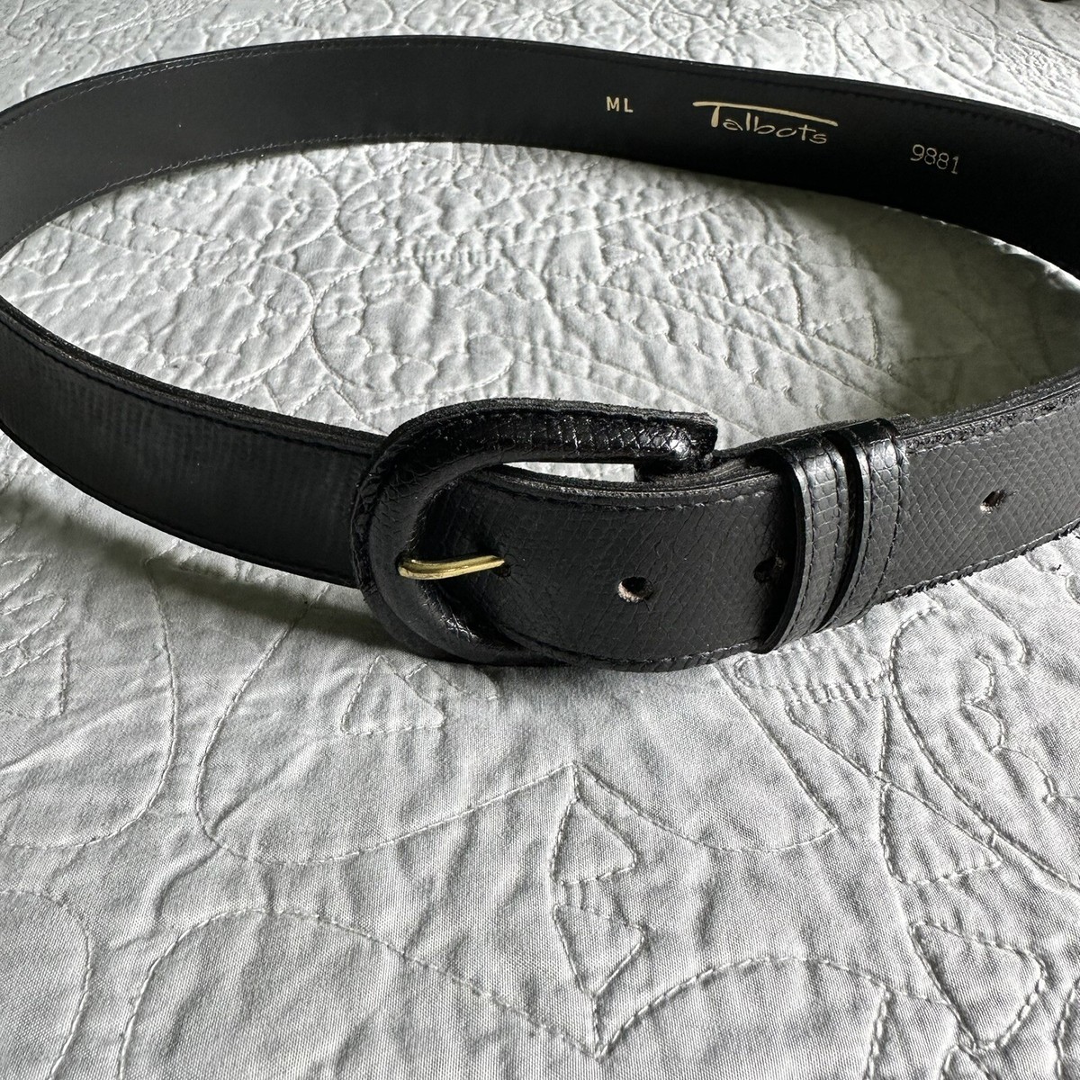 Talbots Leather Snakeskin Print Belt TANNER MARK EXOTIC BELT Python Antique Pull Up Luxury Belt  main image 4