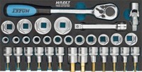 Hazet SteckschlüSselsatz 12,5Mm 1/2 Zoll Torx Innen-Sechskant 32Tlg 163-272/32