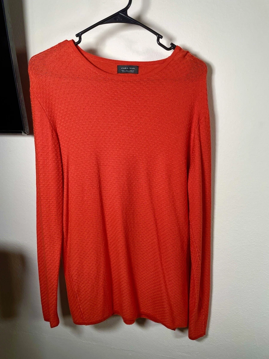 Zara orange outlet jumper