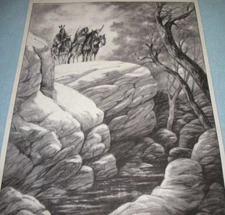 * TRI CHEM 8461 WARRIOR WATCHFULL EYES  Liquid Embroidery Picture TRICHEM