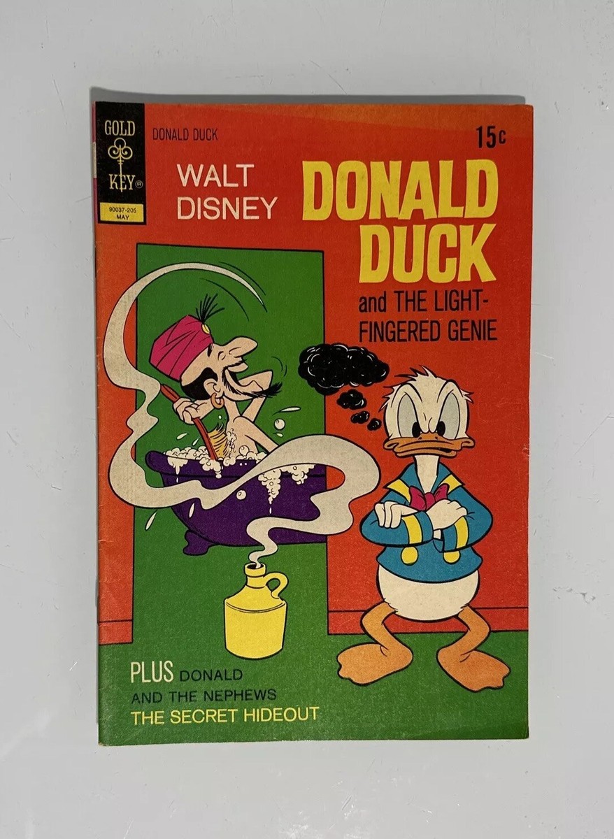 Walt Disney's Donald Duck And The Light Minded Genie 143 1973 Gold