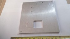 Aluminum plate 10-1/4" x 10-1/4" x point 385" thick polished 1 side