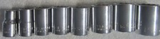 8 piece CRAFTSMAN 1/2" Drive 12-Pt Socket Set lot VTG USA tools 1"- 7/16"