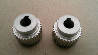NEW OPEN BOX P32-3M-15 HTD ALUMINUM TIMING PULLEY, 32T, 10MM BORE, KYWY, LT OF 2