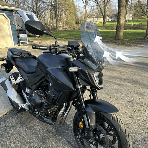 Windscreen Windshield Deflector Protector For Honda CB500 Hornet CB500F ABS 24+ - Foto 2 di 10