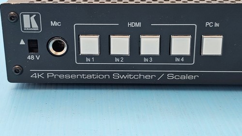 Kramer VP-440X 18G 4K HDR Presentation Switcher/Scaler with HDBaseT/HDMI Outputs - Picture 2 of 10
