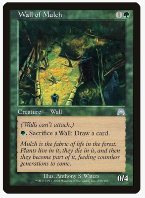 cards like mulch mtg Similar cards to Wall of Mulch (foil)